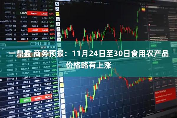 一鼎盈 商务预报：11月24日至30日食用农产品价格略有上涨