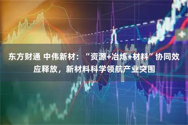 东方财通 中伟新材：“资源+冶炼+材料”协同效应释放，新材料科学领航产业突围